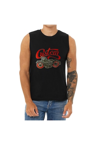 Bluu Chopper Kolsuz Sporcu T-shirt Tank Top Spor Atlet