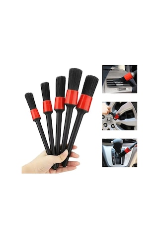 Drs Tuning Detail Dash Brush Detay Fırçası Seti 5 'li Kaliteli Detaylı Farklı Boyutlarda Fırça Seti