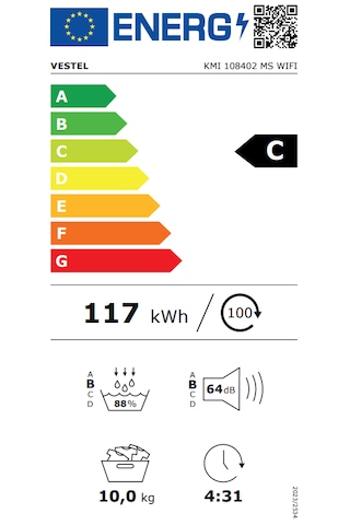 Vestel KMI 108402 MS WIFI 10 KG Kurutma Makinesi