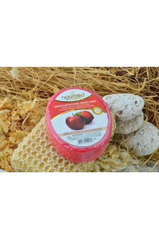 Kırmızı Elma Özlü Batık Ve Çilek Bacak Onarımına Yardımcı Doğal Süngerli Sabun 130gr Elma