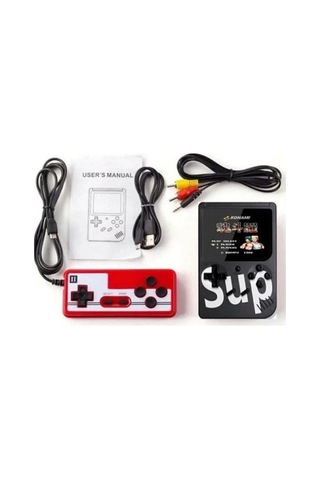 Zhltools 400 Oyunlu Taşınabilir Nostalji Retro Mini Atari Game Siyah