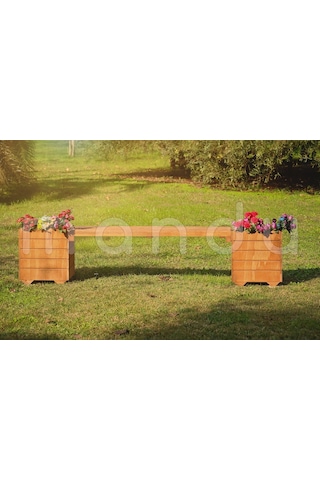 “Mandu” Ahşap Bank Saksı