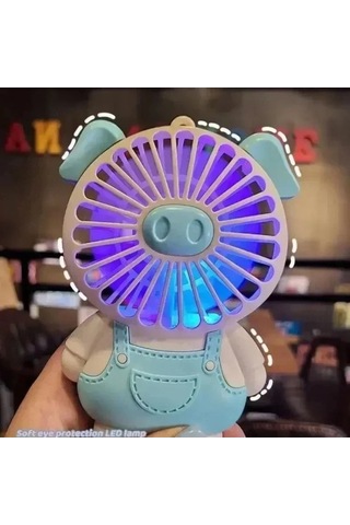 Tongxida Yeni Küçük Sessiz Taşınabilir Fan, Dahili Aydınlatma, Uygun Ev Dekorasyonu İçin