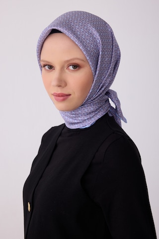 Belli Twill İpek Eşarp 4317-36 Mor, Bebe Mavi