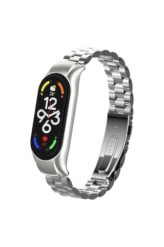 Xiaomi Mi Band 7 Uyumlu Krd-04 Metal Ardx Kordon-gümüş
