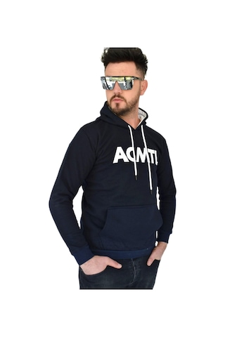 Erkek Lacivert Kapüşonlu Sweatshirt Acmtl Bgl-st02360 001