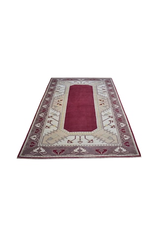 Zehra Abla Halı Vintage El Dokuma 6m2 Eskitme Modern Benzersiz Milas Yün Halı 6725 Çok Renkli