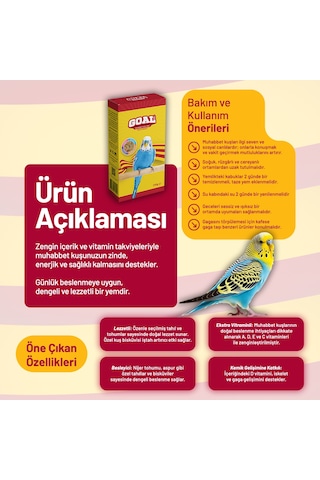 Goal Muhabbet Kuşu Yemi/gs 250 G - 6 Adet 250 G