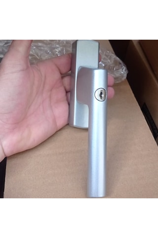 Si-aubi Anahtarlı Alüminyum Eksenel Kol Gümüş Gri Siegenia Aubi