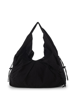 İcone Bag Icone Pliseli Fermuarlı Yoga Çantası, Fitness Çantası, Gym Heybe Görünümlü Pliseli Spor Çantası Siyah