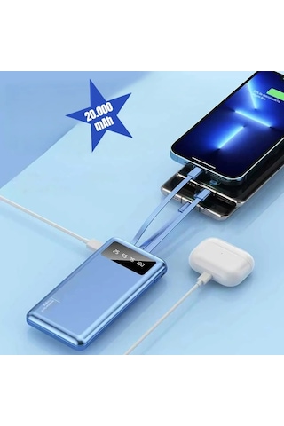 Kendinden Kablolu 20.000 Mah Powerbank