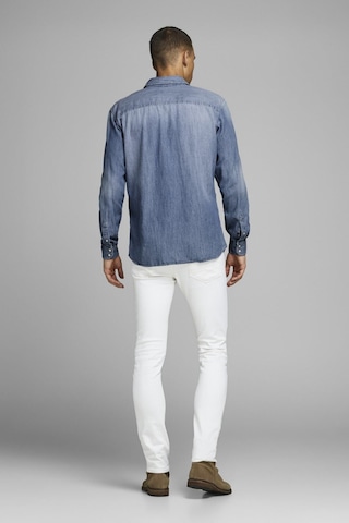 Jack & Jones Erkek Kot Gömlek - 12138115 Açık Mavi