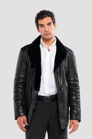 Tamer Tanca Erkek Hakiki Deri Siyah Jumbo Deri Mont 1000 2009 Erk Derımont Sk24/25 Sıyah Jumbo Siyah