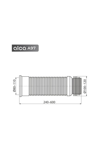 Alcaplast Alcaplast A97 Klozet İçin Körük 168657617