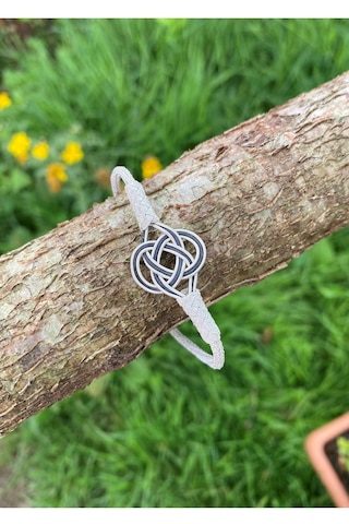 Kazzaze Şems Düğümü Gümüş Kazaziye Bileklik BIL002