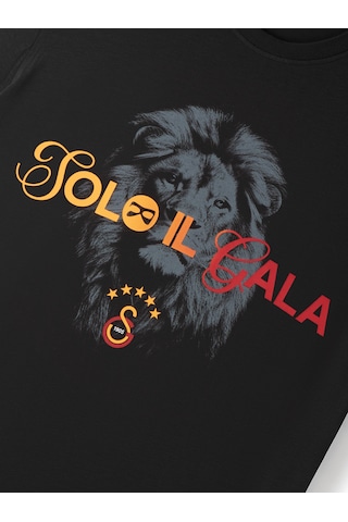 Gsstore Galatasaray Solo Il Gala Aslan Erkek T-shirt E251551 Siyah
