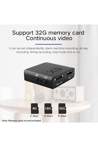 Gajeena 1080p Ev İçi Mini Güvenlik Kamerası - 2.4ghz Wifi İle Uzaktan Erişim, Hareket Algılama Ve Sürekli Kayıt Fonksiyonu