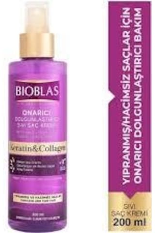 Bioblas Sıvı Saç Kremi Onarıcı Collagen Keratin 200 Ml