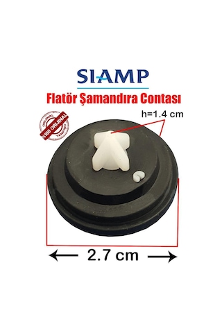Siamp Serel Gömme Rezervuar İç Takım Şamandra Flatör Contası Siyah