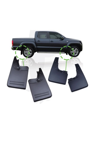 Volkswagen Amarok 2011 - 2020 Model 4'lü Paçalık Çamurluk - Tozl
