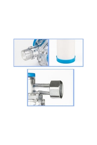 Createtech Su Isıtıcı Filtresi Ön Musluk Duş Arıtma Beyaz&mavi Jw Çok Renkli