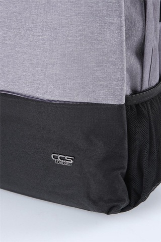 Ççs 51471 Unisex Laptop Bölmeli Çok Gözlü Seyahat Business Gri Sırt Çantası Gri