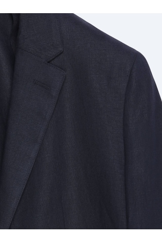Kip Renkli Mikro Modern Fit %100 Keten Ceket Renkli