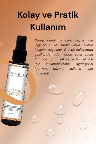 Maru Argan & Collagen Kolay Tarama Saç Bakım Spreyi 150 ML