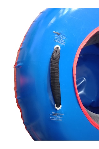 Şişme Kar Kızağı Kalın 100cm Çapında. Araba Arkasında Çekilebilir Mavi