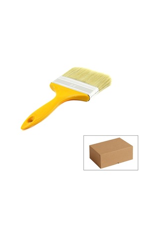 Günsan 001-540 No:4 Kestirme Boya Fırçası 90 Mm - Sarı Saplı Standart- 12'li Paket