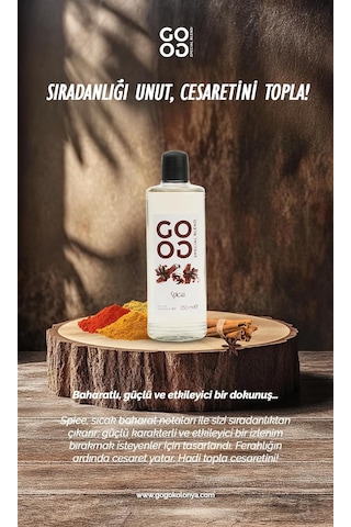 Gogo Spice Kolonya 250ml Cam Şişe Amber