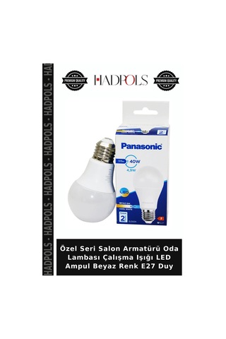 Özel Seri Salon Armatürü Oda Lambası Çalışma Işığı Led Ampul Beyaz Renk E27 Duy