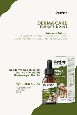 Bio-zinc Drop Tüy Sağlığı Damlası Kedi Ve Köpekler İçin 50 Ml