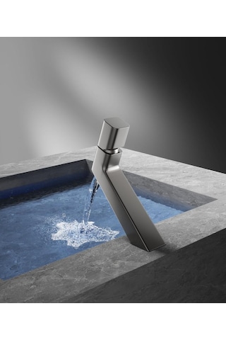Ala Kısa Lavabo Bataryası Parlak Füme
