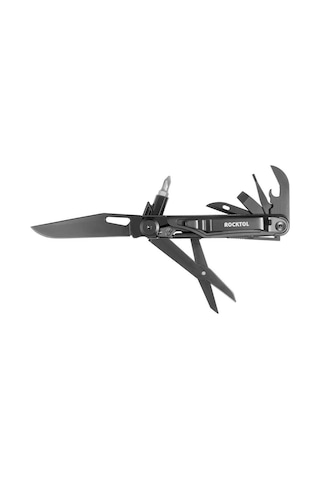 Rocktol 12 Fonksiyonlu Multitool Siyah Kamp Çakı Kılıflı siyah