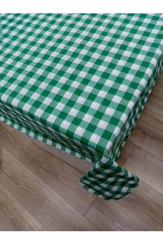 Hayat Home Yeşil Kareli Desen Mutfak Masa Örtüsü Sofra Örtüsü