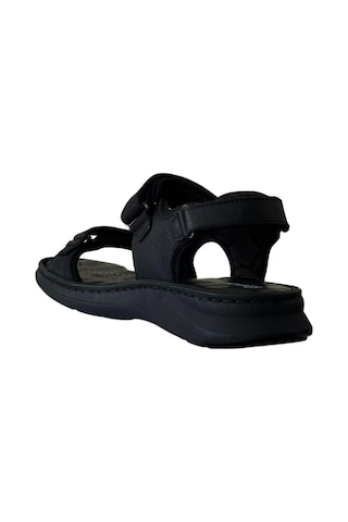 Forelli 40526 Bruce-g Erkek Sandalet 40526-G-R1627 Siyah Nubuk