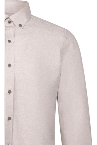 Hatemoğlu Bej Slim Fit Uzun Kollu Düğmeli Yaka Pamuklu Gömlek 24d190000051 006 1852643 Bej