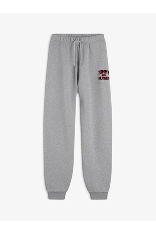 Tommy Hilfiger Varsıty Flock Cuff Mr Swtpants Kadın Gri Eşofman Altı - Ww0ww51627