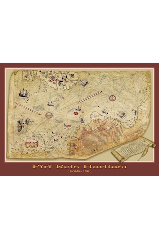 Art Puzzle Piri Reis Haritası 1000 Parça Puzzle