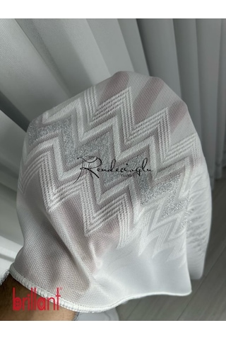 Tül Pertül Perde Brillant Marka Örme Kumaş Yapısı İle Beta Desende Brillant Marka Bambu Zemin Albert Desen Ekru