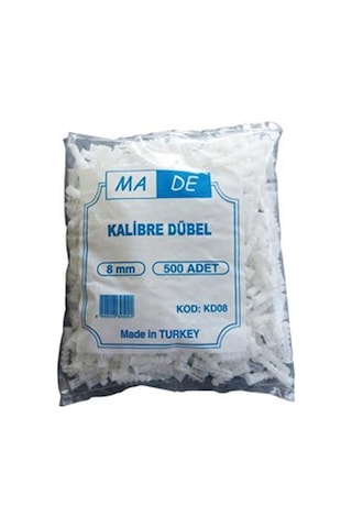 Made Kalibre Dübel 8 Mm 500 Adet