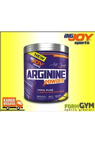Bigjoy Arginine Powder 300 Gr Saf Toz Aromasız Arjinin