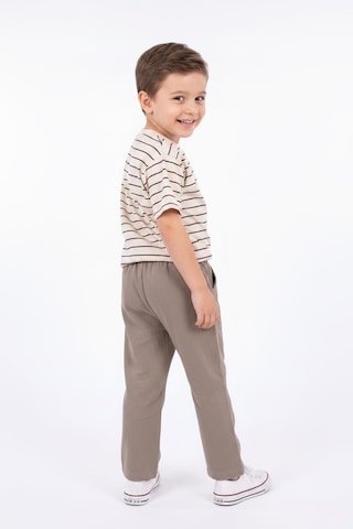 Miababy Müslin Pantolon Süprem Tişört 2li Takım Bej