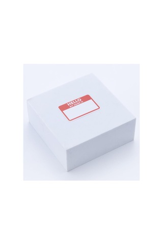 Sticker, Hello My Name Is İsimlik, Okul Etiketi, 4.5x3 Cm, 180 Adet 10 Sayfa Tek Ebat Altın - Siyah
