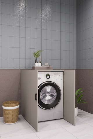 Mdf Çamaşır Makinesi Dolabı Kapaklı Kumbeji Kumtaşı