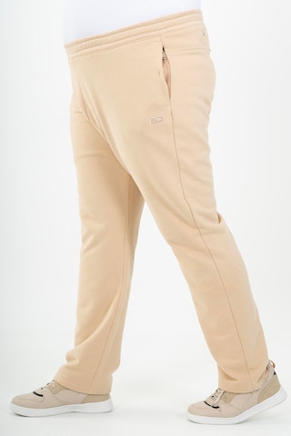 Maraton Sportswear Büyük Beden Erkek Düz Paça Basic Kil Rengi Eşofman Altı 22459-Kil Rengi