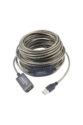 Alfais 5227 Aktif USB Dişi Erkek Uzatma Kablosu 10 M