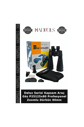 Delux Serisi Kapsam Araç Göz P25125x80 Profesyonel Zoomlu Dürbün 80mm