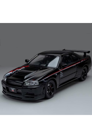 Hobbiez World Nissan Skyline Gt-r R34 Nismo Edition Siyah 1/24 Model Araba Hobbiez World Nissan Skyline Gt-r R34 Nismo Edition Siyah 1/24 Model Araba